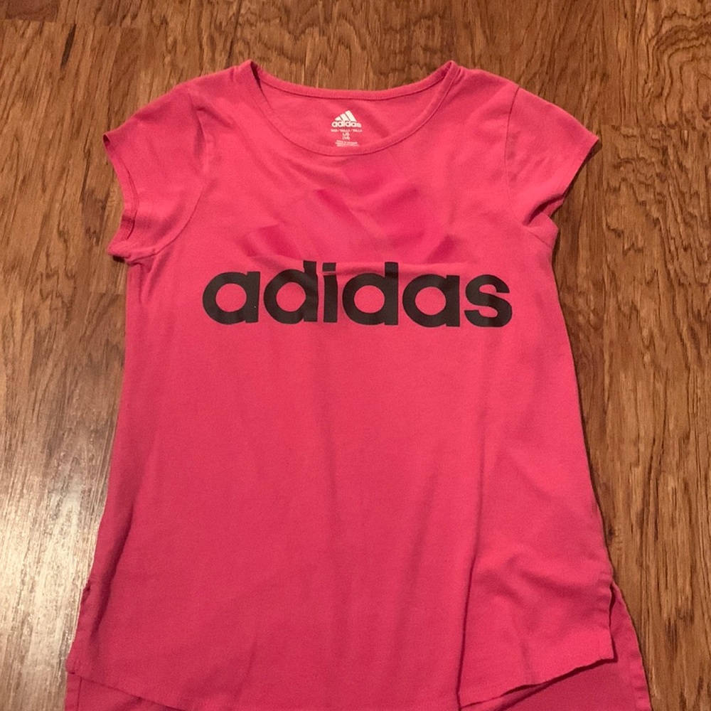 Pink adidas shirt
